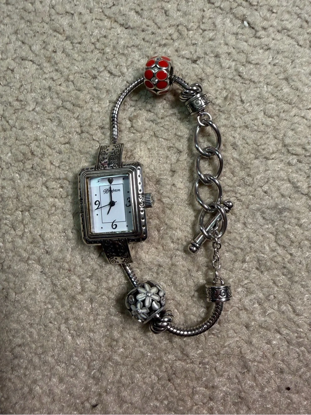 Women’s Brighton Short Hills Silver-Plated Charm Watch Bracelet